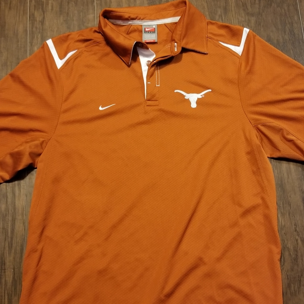 MEN'S NIKE AUTHENTIC TEXAS LONGHORNS POLO SHIRT SZ
